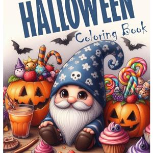 Gnome Halloween Coloring Book: Spooky and Whimsical Scenes for a Magical Halloween with Cute Gnomes cover