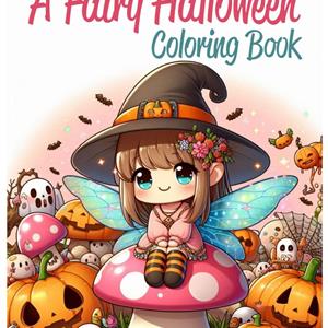 Fairy Halloween Coloring Book: Fairy Halloween Coloring Pages for Teens and Adults cover