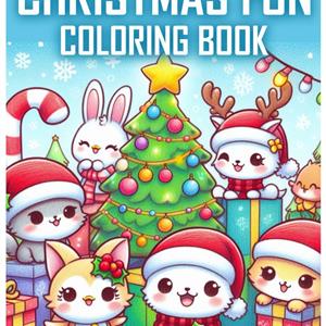 Christmas Coloring Book: Cute Animals and Joyful Holiday Scenes cover