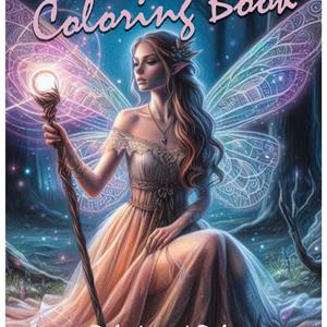 Fairy Coloring Book: Adults and Teens, Stress Relief and Relaxation cover